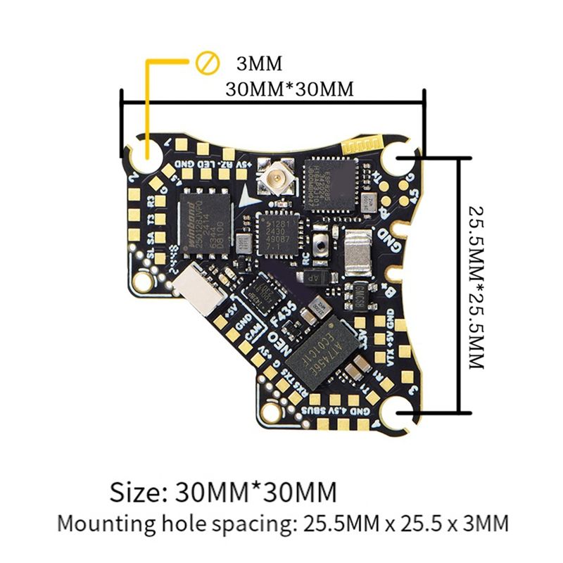 وحدة تحكم طيران FBIL-F435 NEO  - مراجعة Drone Flight Controller وسعره