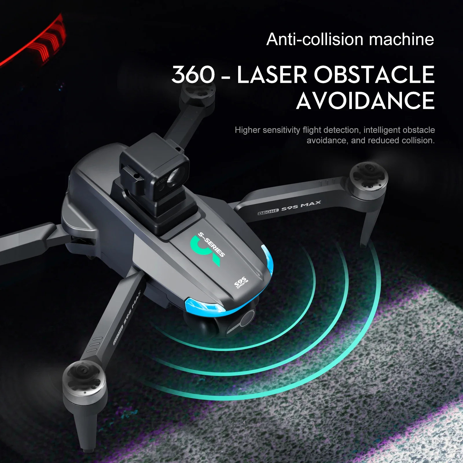 جديد S9S ماكس طائرة صغيرة بدون - مراجعة Drone Gps Mount وسعره
