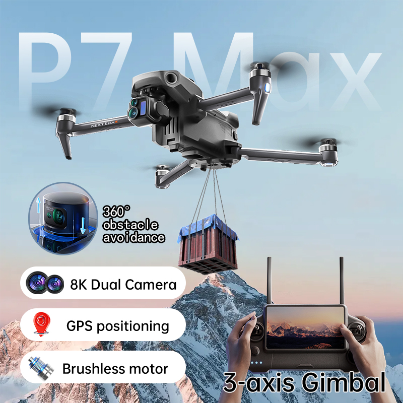 جديد P7 ماكس الطائرة بدون طيار - مراجعة Drone Gps Mount وسعره