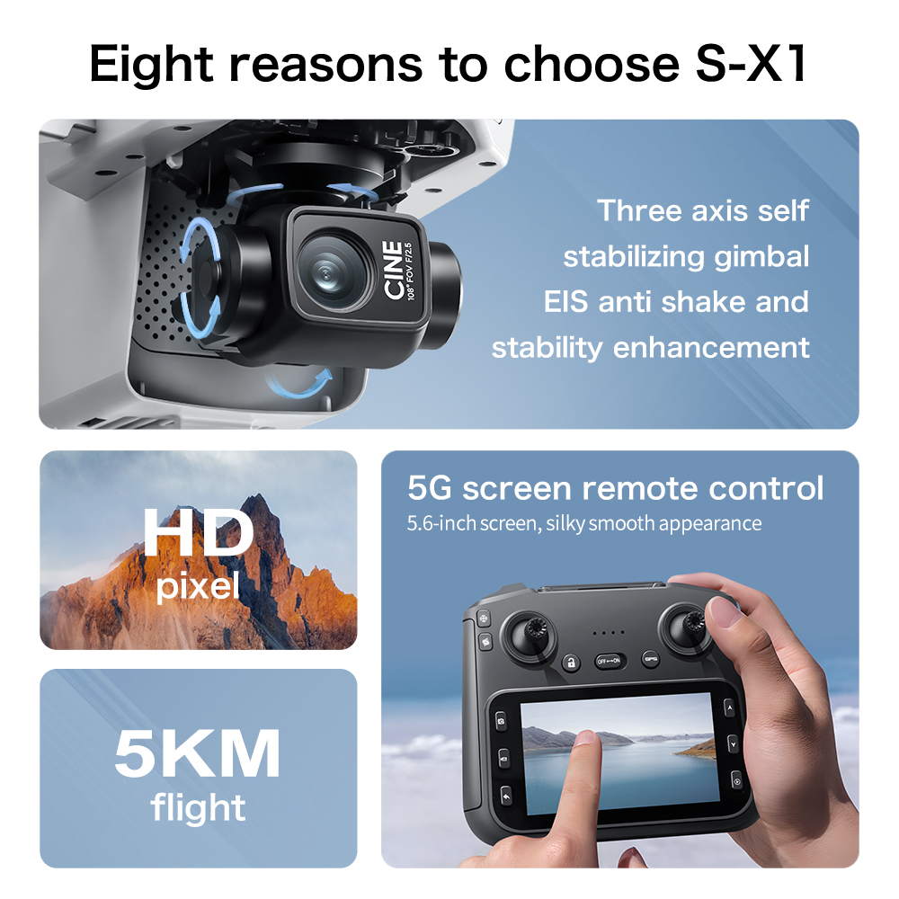 عرض مميز: طائرة S-X1 MAX GPS ب - مراجعة Drone Gps Mount وسعره