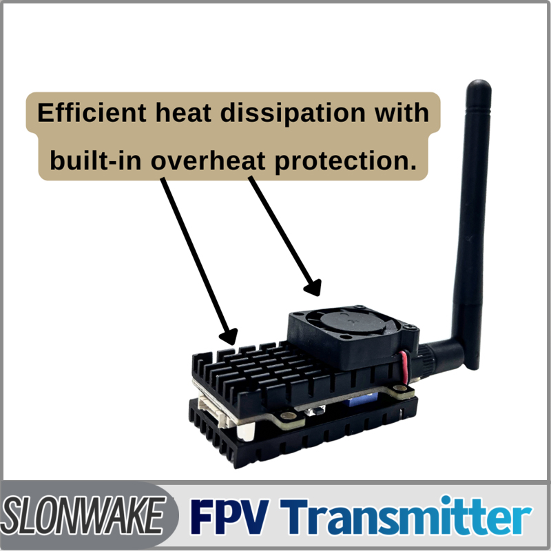 SLONWAKE 5.8G 3000mW محاكاة VT - مراجعة Drone Transmitter وسعره