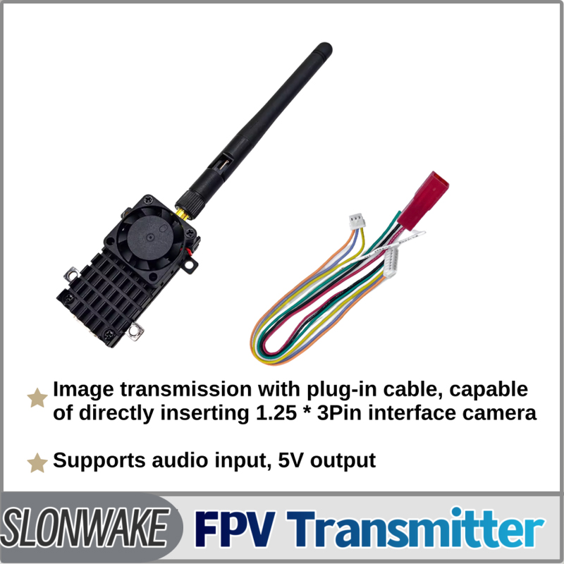SLONWAKE 5.8G 3000mW محاكاة VT - مراجعة Drone Transmitter وسعره